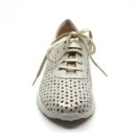 Pitillos sneaker beige leder 10422